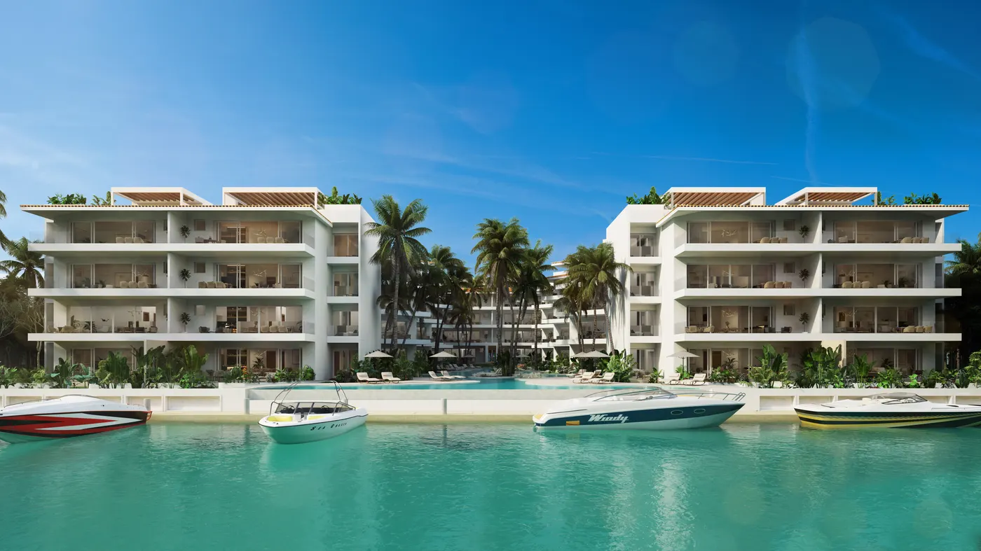 PUERTO AQUA Puerto Aventuras - Render principal en Puerto Aventuras