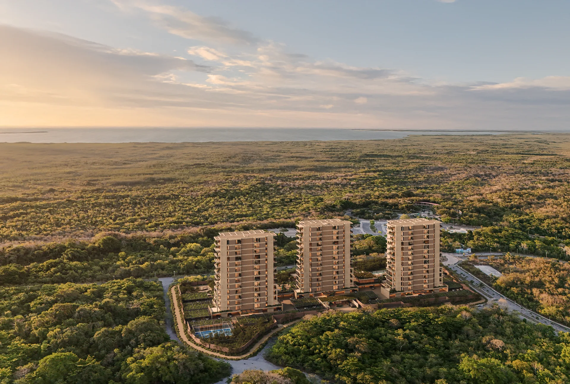 ZENIT Cancún - Render principal en Lagos del Sol